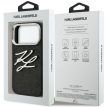 Karl Lagerfeld IML Glitter KL Diamond Logo iPhone 17 Pro tok, fekete