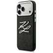Karl Lagerfeld IML Glitter KL Diamond Logo iPhone 17 Pro Max tok, fekete