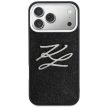 Karl Lagerfeld IML Glitter KL Diamond Logo iPhone 17 Pro Max tok, fekete