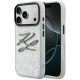 Karl Lagerfeld IML Glitter KL Diamond Logo iPhone 17 Pro tok, ezüst
