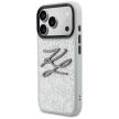 Karl Lagerfeld IML Glitter KL Diamond Logo iPhone 17 Pro tok, ezüst