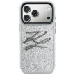 Karl Lagerfeld IML Glitter KL Diamond Logo iPhone 17 Pro tok, ezüst