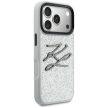 Karl Lagerfeld IML Glitter KL Diamond Logo iPhone 17 Pro tok, ezüst
