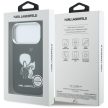 Karl Lagerfeld Karl & Choupette Back Logo MagSafe Case iPhone 17 Pro tok, fekete