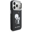 Karl Lagerfeld Karl & Choupette Back Logo MagSafe Case iPhone 17 Pro Max tok, fekete
