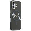 Karl Lagerfeld IML Choupettes Karl Script Logo MagSafe iPhone 17 tok, fekete