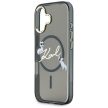 Karl Lagerfeld IML Choupettes Karl Script Logo MagSafe iPhone 17 tok, fekete