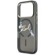 Karl Lagerfeld IML Choupettes Karl Script Logo MagSafe Case iPhone 17 Pro tok, fekete
