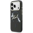 Karl Lagerfeld IML Choupettes Karl Script Logo MagSafe Case iPhone 17 Pro Max tok, fekete