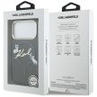 Karl Lagerfeld IML Choupettes Karl Script Logo MagSafe Case iPhone 17 Pro Max tok, fekete