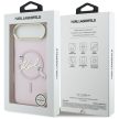 Karl Lagerfeld IML Choupettes Karl Script Logo MagSafe iPhone 17 Air tok, rózsaszín
