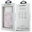 Karl Lagerfeld IML Choupettes Karl Script Logo MagSafe iPhone 17 Pro tok, rózsaszín