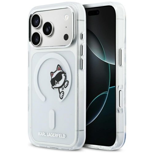 Karl Lagerfeld IML Peekaboo MagSafe iPhone 17 Pro tok, átlátszó
