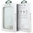 Lacoste Shockproof Frosted tok, arany Logo MagSafe Samsung Galaxy S26 tok, fehér
