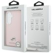 Karl Lagerfeld Saffiano KC Metal Logo MagSafe Samsung Galaxy S26 tok, rózsaszín
