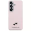 Karl Lagerfeld Saffiano KC Metal Logo MagSafe Samsung Galaxy S26 Plus tok, rózsaszín