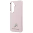 Karl Lagerfeld Saffiano KC Metal Logo MagSafe Samsung Galaxy S26 Plus tok, rózsaszín
