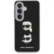 Karl Lagerfeld Saffiano Double Heads Metal Samsung Galaxy S26 tok, fekete
