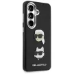 Karl Lagerfeld Saffiano Double Heads Metal Samsung Galaxy S26 tok, fekete