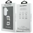 Karl Lagerfeld Saffiano Double Heads Metal Samsung Galaxy S26 tok, fekete