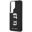 Karl Lagerfeld Saffiano Double Heads Metal Samsung Galaxy S26 Ultra tok, fekete