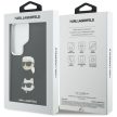Karl Lagerfeld Saffiano Double Heads Metal Samsung Galaxy S26 Ultra tok, fekete