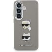 Karl Lagerfeld Saffiano Double Heads Metal Samsung Galaxy S26 tok, ezüst