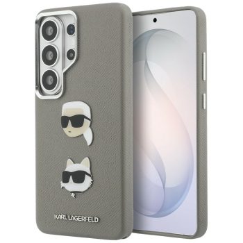   Karl Lagerfeld Saffiano Double Heads Metal Samsung Galaxy S26 Ultra tok, ezüst