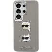 Karl Lagerfeld Saffiano Double Heads Metal Samsung Galaxy S26 Ultra tok, ezüst