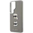 Karl Lagerfeld Saffiano Double Heads Metal Samsung Galaxy S26 Ultra tok, ezüst