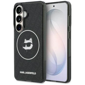   Karl Lagerfeld IML Repeated Choupette MagSafe Samsung Galaxy S26 tok, fekete