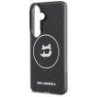 Karl Lagerfeld IML Repeated Choupette MagSafe Samsung Galaxy S26 tok, fekete