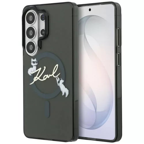 Karl Lagerfeld IML KC Script MagSafe Samsung Galaxy S26 Ultra tok, fekete