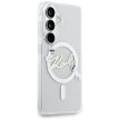 Karl Lagerfeld IML KC Script MagSafe Samsung Galaxy S26 Plus tok, átlátszó