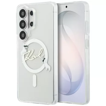   Karl Lagerfeld IML KC Script MagSafe Samsung Galaxy S26 Ultra tok, átlátszó