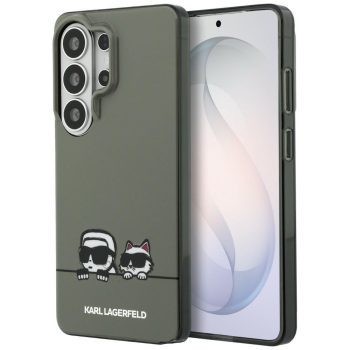   Karl Lagerfeld IML Peekaboo Karl&Choupette MagSafe Samsung Galaxy S26 Ultra tok, fekete