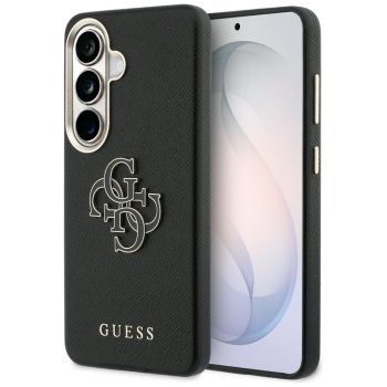   Guess Grained Big 4G Metal Logo Samsung Galaxy S26 tok, fekete