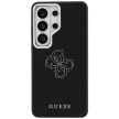 Guess Grained Big 4G Metal Logo Samsung Galaxy S26 Ultra tok, fekete