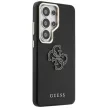 Guess Grained Big 4G Metal Logo Samsung Galaxy S26 Ultra tok, fekete