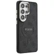 Guess 4G Embossed Ring MagSafe case Samsung Galaxy S26 Ultra tok, fekete