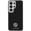 Guess Rhinestone Round Logo MagSafe Samsung Galaxy S26 Ultra tok, fekete