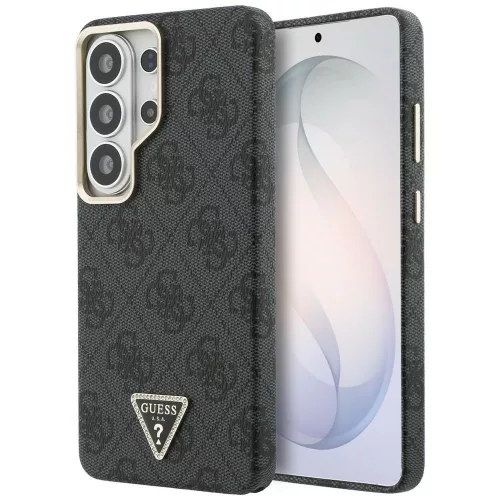 Guess 4G Triangle Logo MagSafe case Samsung Galaxy S26 Ultra tok, fekete
