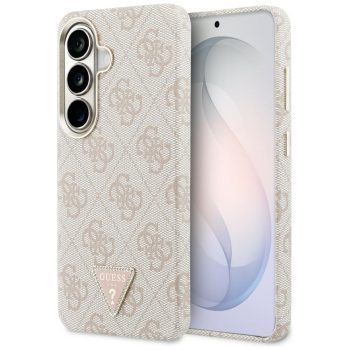   Guess 4G Triangle Logo MagSafe Samsung Galaxy S26 tok, rózsaszín