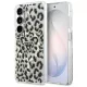 Guess IML Leopard Print Triangle MagSafe Samsung Galaxy S26 tok, fekete