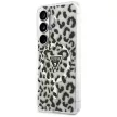 Guess IML Leopard Print Triangle MagSafe Samsung Galaxy S26 tok, fekete