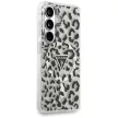 Guess IML Leopard Print Triangle MagSafe Samsung Galaxy S26 tok, fekete