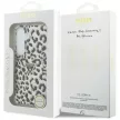 Guess IML Leopard Print Triangle MagSafe Samsung Galaxy S26 tok, fekete