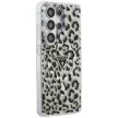 Guess IML Leopard Print Triangle MagSafe Samsung Galaxy S26 Ultra tok, fekete