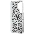Guess IML Leopard Print Triangle MagSafe Samsung Galaxy S26 Ultra tok, fekete