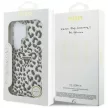 Guess IML Leopard Print Triangle MagSafe Samsung Galaxy S26 Ultra tok, fekete